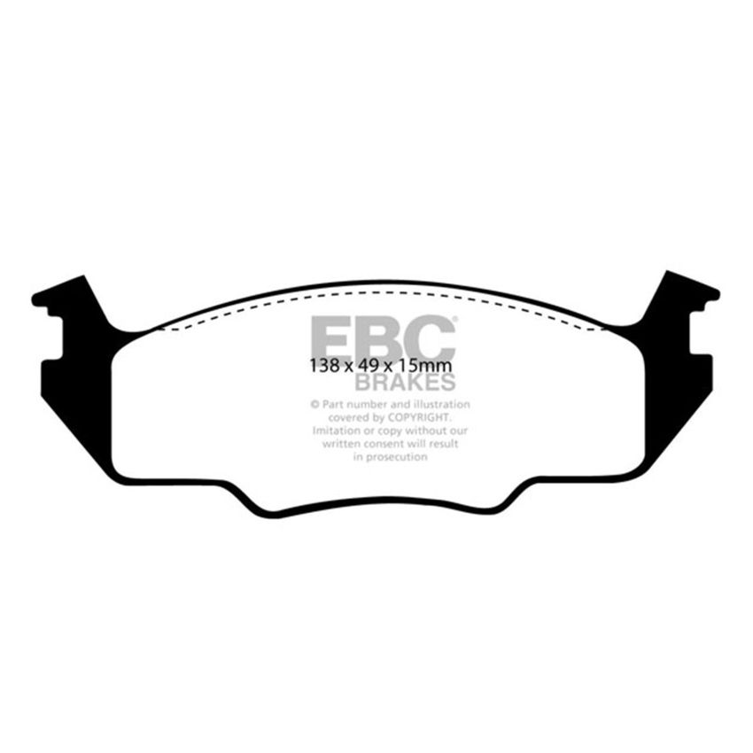 EBC UD158 80-84 Volkswagen Golf 1.6 Ultimax2 Front Brake Pads