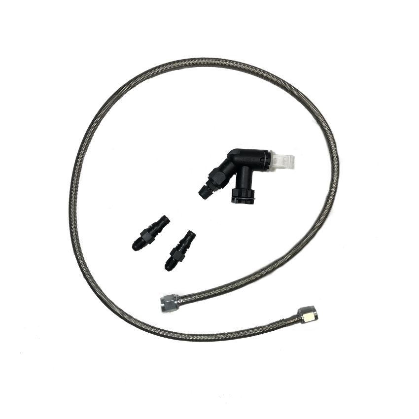 McLeod Racing 139252 McLeod Line Assy Mustang 2005-Up 36in W/Male Wire Clip Fittings & Elbow Bleeder