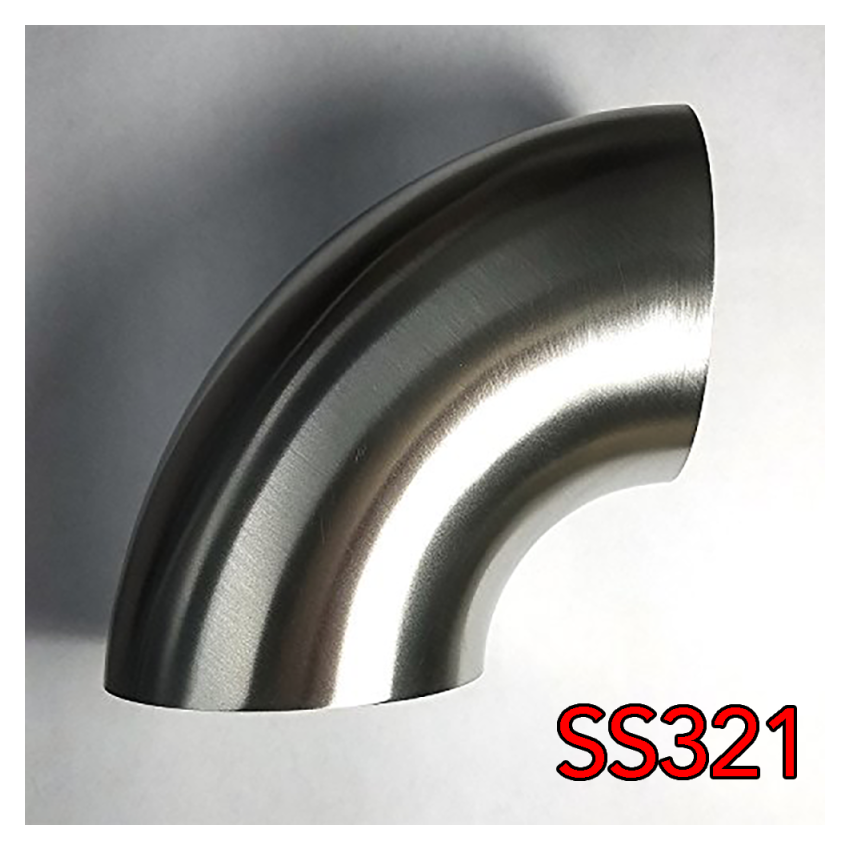 Stainless Bros 701-05456-3100 2.13in SS321 90 Deg Mandrel Bend Elbow - 1D Radius 16GA/.065in Wall (No Leg)