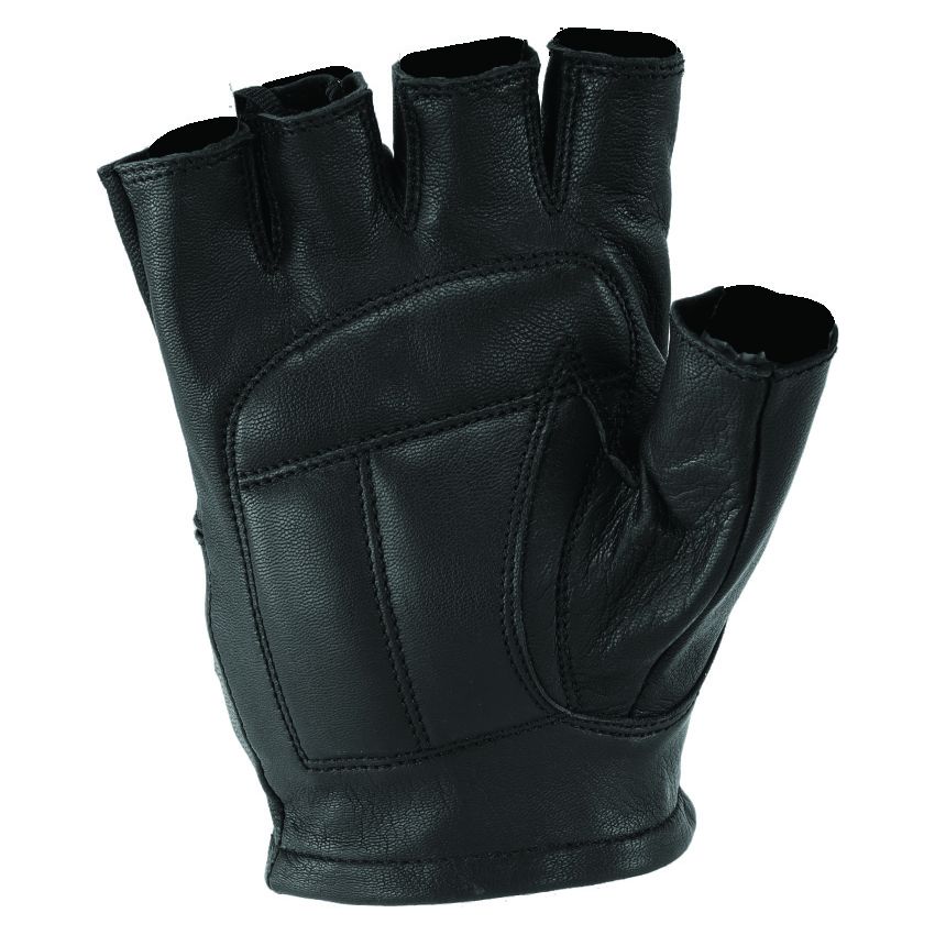 Kuryakyn 094496 Leather By River Road Diamond Shorty Gloves Black Womens - Small