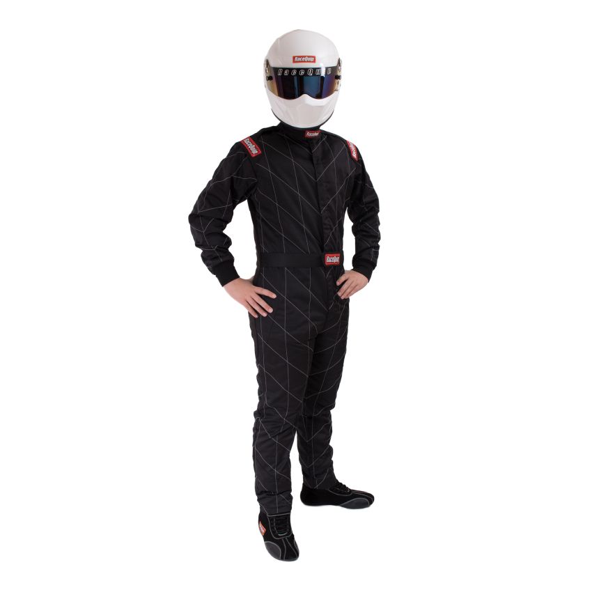 Racequip 91609079 Black Chevron-5 Suit SFI-5 - 2XL