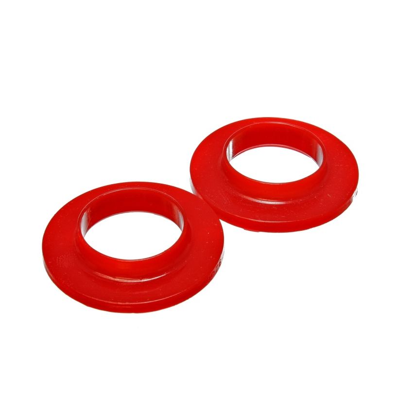 Energy Suspension Universal 2 1/8in ID 3 3/4in OD 3/4in H Red Coil Spring Isolators (2 per set)