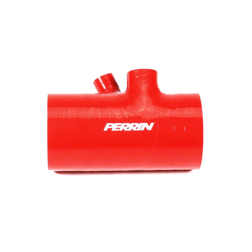 Perrin 2022+ Subaru WRX Red 3in Turbo Inlet Hose w/ Nozzle (Short)