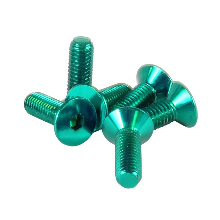 NRG Steering Wheel Screw Upgrade Kit (Conical) - Green