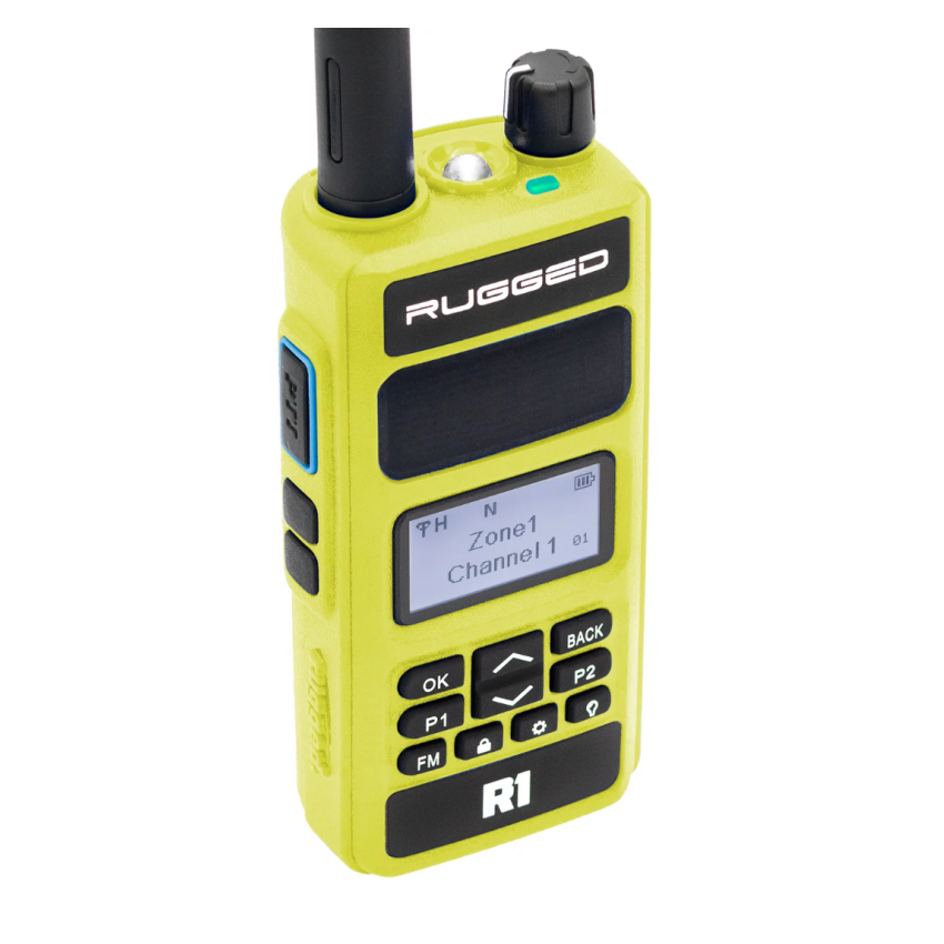 Rugged Radios R1-HV Rugged R1 - Business Band Two Way Handheld Radio - Digital and Analog Safety Yellow