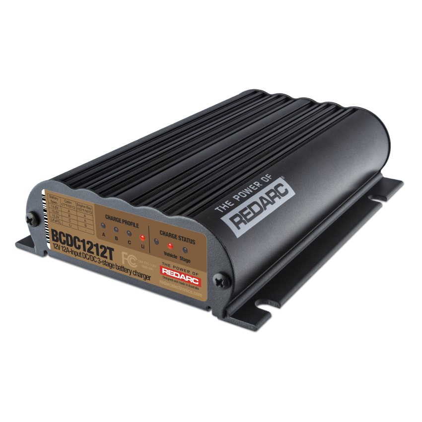 REDARC BCDC1212T DC/DC 3-Stage Vehicle to Trailer Battery Charger - 12V 12A