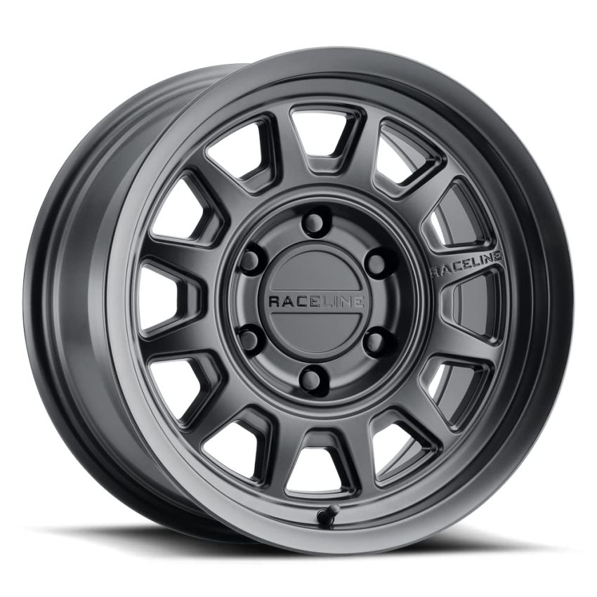 Raceline 952B Aero 16x8in / 6x114.3 BP / -6mm Offset / 66.1mm Bore - Satin Black Wheel