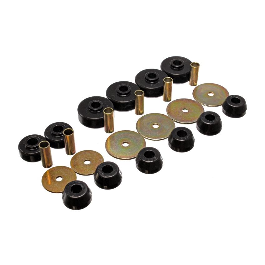 Energy Suspension 79-88 Toyota 4WD (Exc T-100 & Tundra) Black Body Cab Mount Set