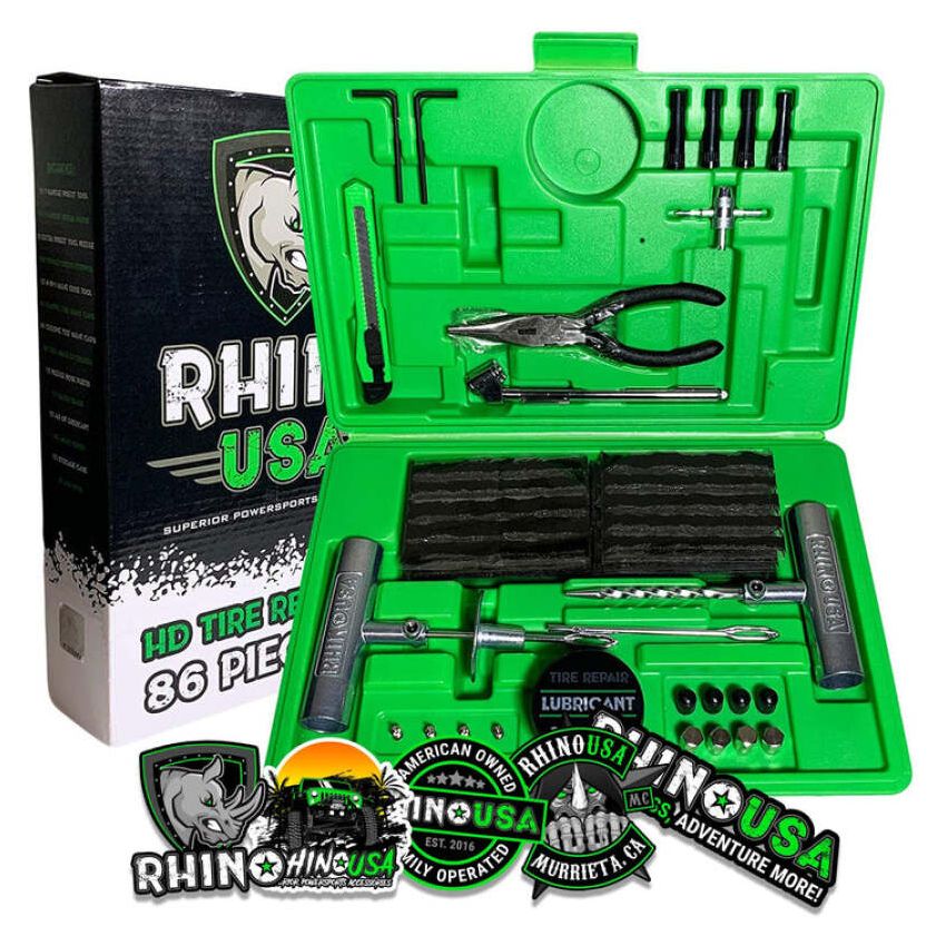 Rhino USA RNO-TIRE-REPAIR-KIT Tire Repair Plug Kit, 86 Pieces
