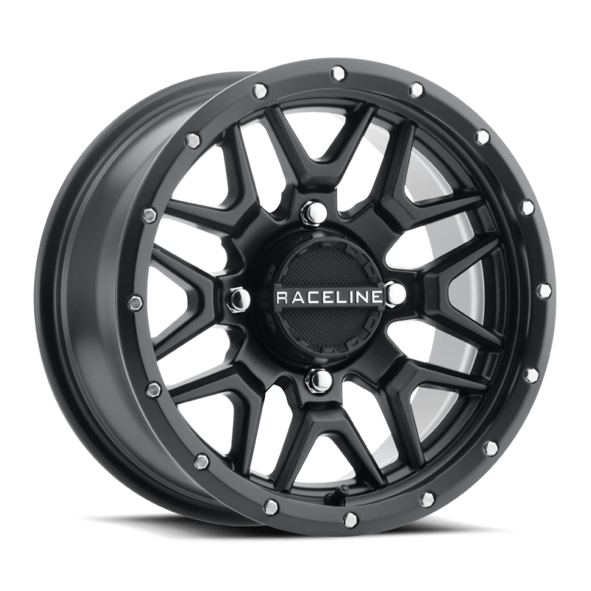 Raceline A94B Krank 14x7in / 4x156 BP / 38mm Offset / 132.5mm Bore - Satin Black Wheel