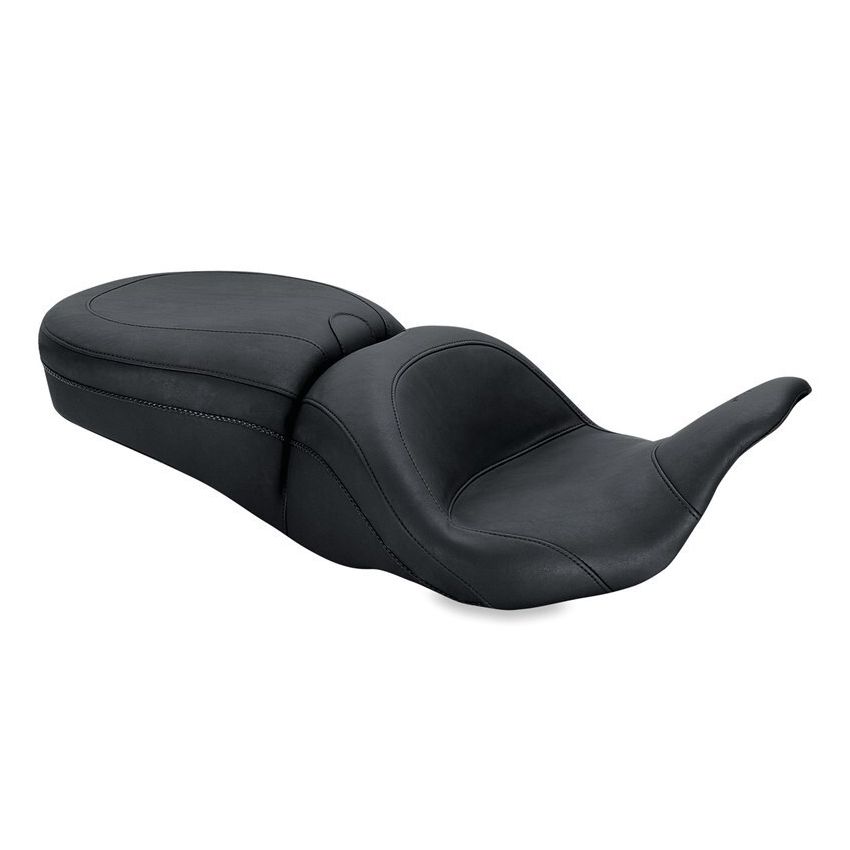 Mustang Motorcycle 79700 Mustang 08-21 Harley Electra Glide, Rd Glide, Rd King, Str Glide Lowdown Touring 1PC Seat - Black