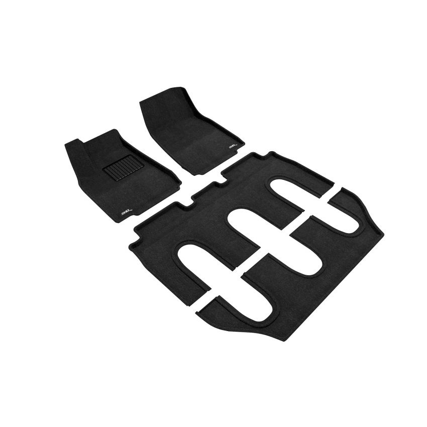 3D MAXpider L1TL00204709 16-17 Tesla Model X Non-Folding 7-Seat Elegant Black R1 R2 R3