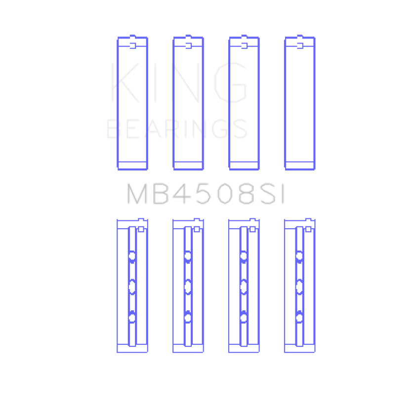 King Acura J30A/J32A/J35A/J35Z (Size STD) Performance Main Bearing Set