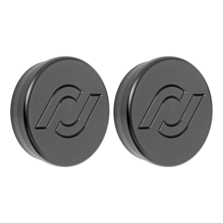 RockJock JL/JT Frame Tube Plugs Frame Front CNC Machined Black Delrin