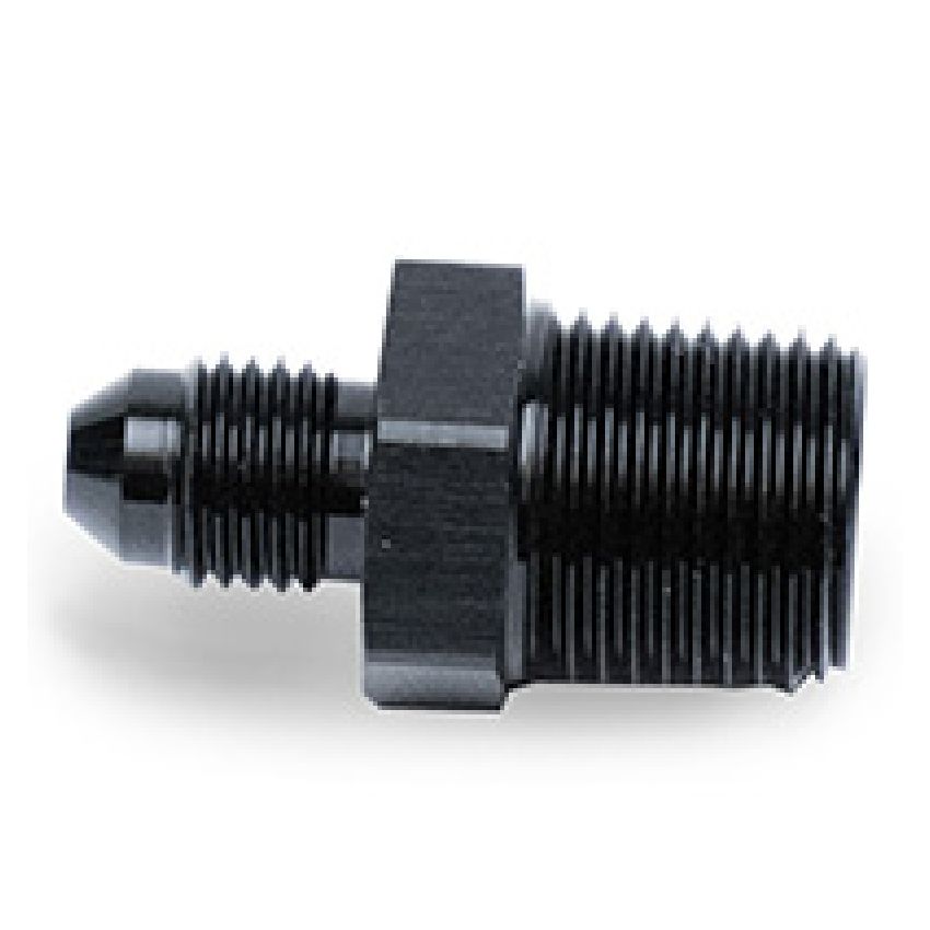 Snow Performance 3/8in NPT to 4AN Straight Water Fitting (Black)