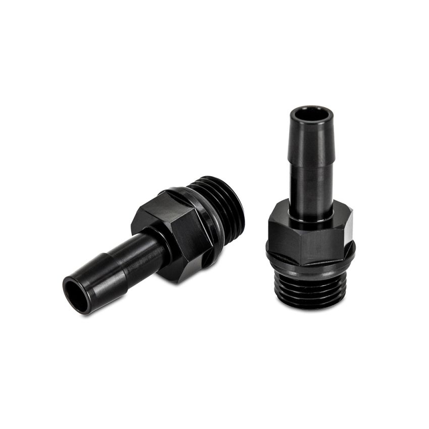 Mishimoto 2pcs M16x1.5 3/8in Aluminum Catch Can Fitting Black