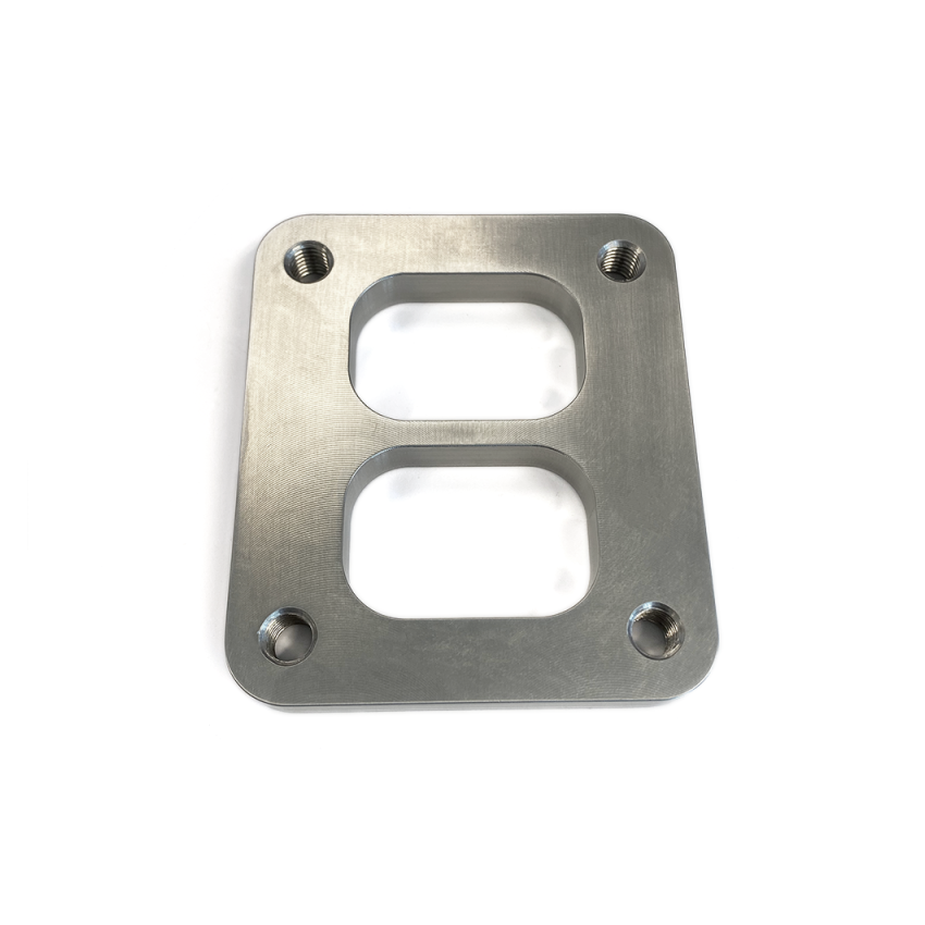 Stainless Bros SS304 T4 Turbo Inlet Flange - Divided - 1/2in / 12.7mm - M10 x 1.5mm Threaded