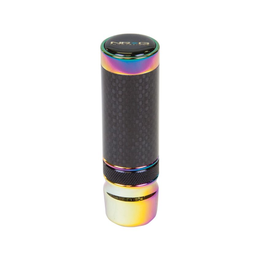 NRG Slimboy Adjustable Shift Knob (M10X1.25) Nissan / Mazda / Toyota - Carbon Fiber / Neochrome