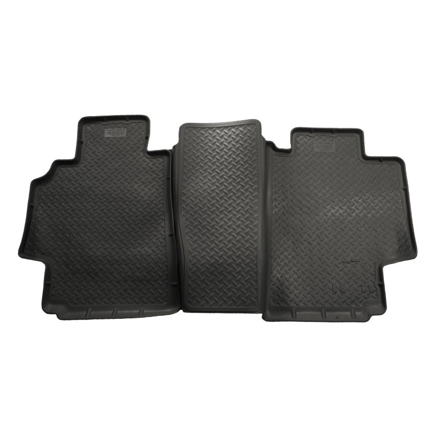 Husky Liners 98-01 Dodge Ram 1500/2500/3500 Quad Cab Classic Style 2nd Row Black Floor Liners