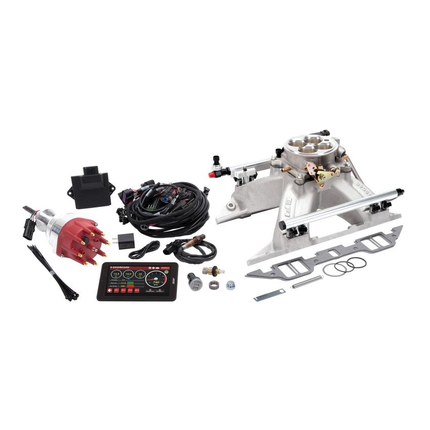 Edelbrock Pro Flo 4 EFI System Seq Port BB Chrysler RB 413-440ci 625 Max HP 35lb/hr Satin Finish