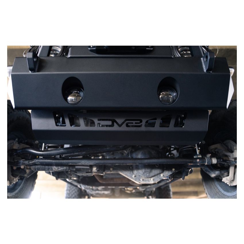 DV8 Offroad 18-23 Jeep Wrangler JL/JT Front Bumper Sway-Bar Disconnect Motor Skid Plate