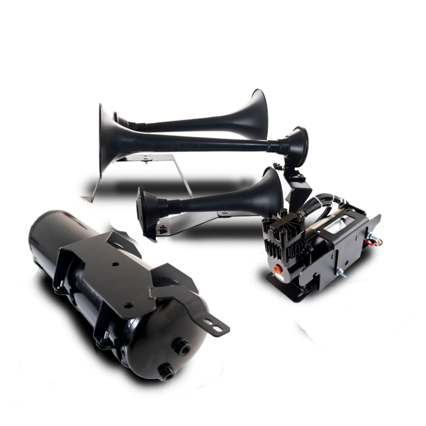 Kleinn Air Horns GMHD20-734 Kleinn 20-24 Chevrolet Silverado 2500 HD/ 3500 HD Onboard Air System w/ Model 730 Horns