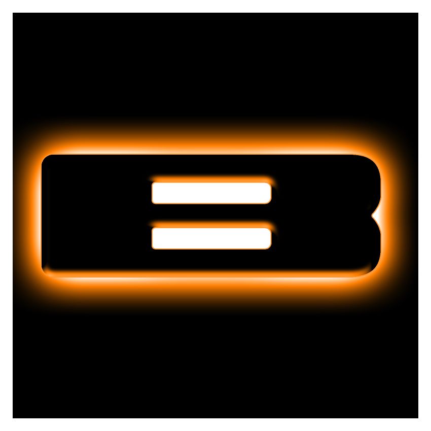 Oracle Lighting 3141-B-005 Universal Illuminated LED Letter Badges - Matte Black Surface Finish - B