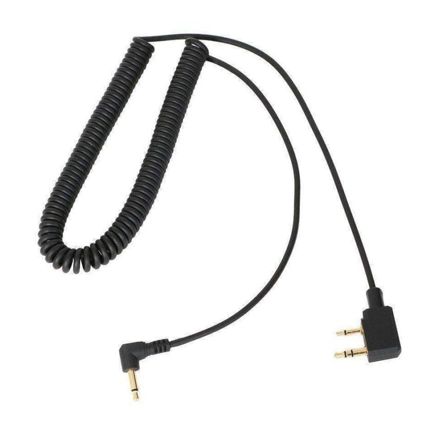 Rugged Radios CC-KEN-LSO Rugged and Kenwood Radio - Spotter Headset Listen Only Coil Cord