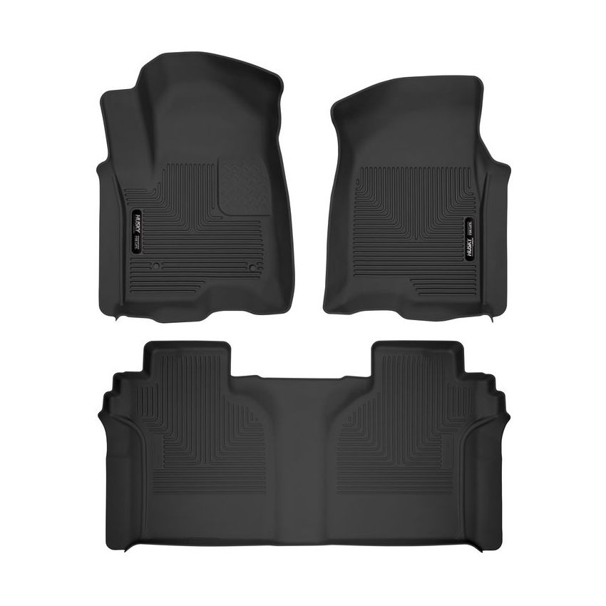 HUSKY LINERS HSK54208 Front & 2nd Seat Floor L iners X-act Contour