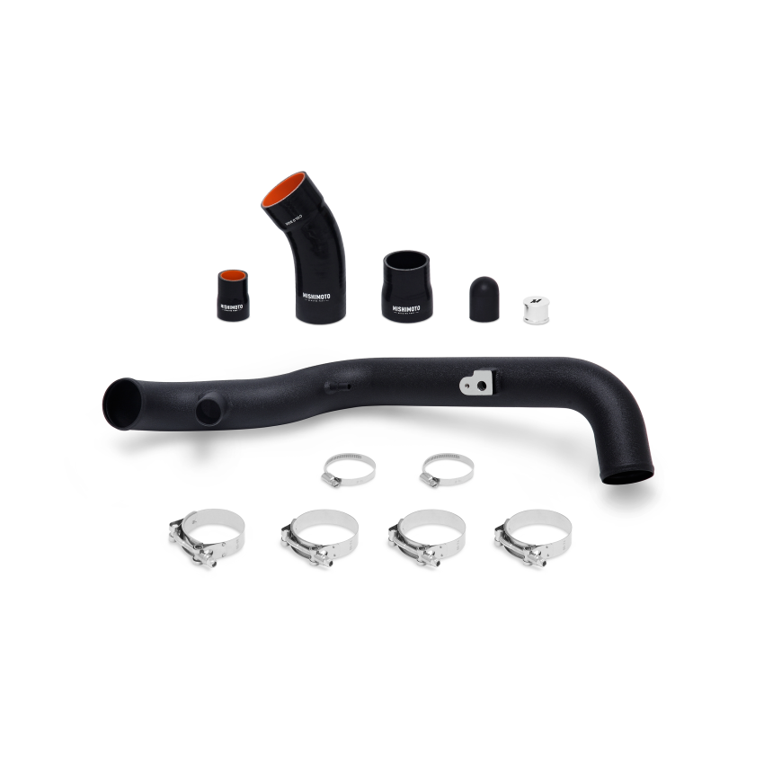 Mishimoto 2014+ Ford Fiesta ST Hot-Side Intercooler Pipe Kit - Wrinkle Black
