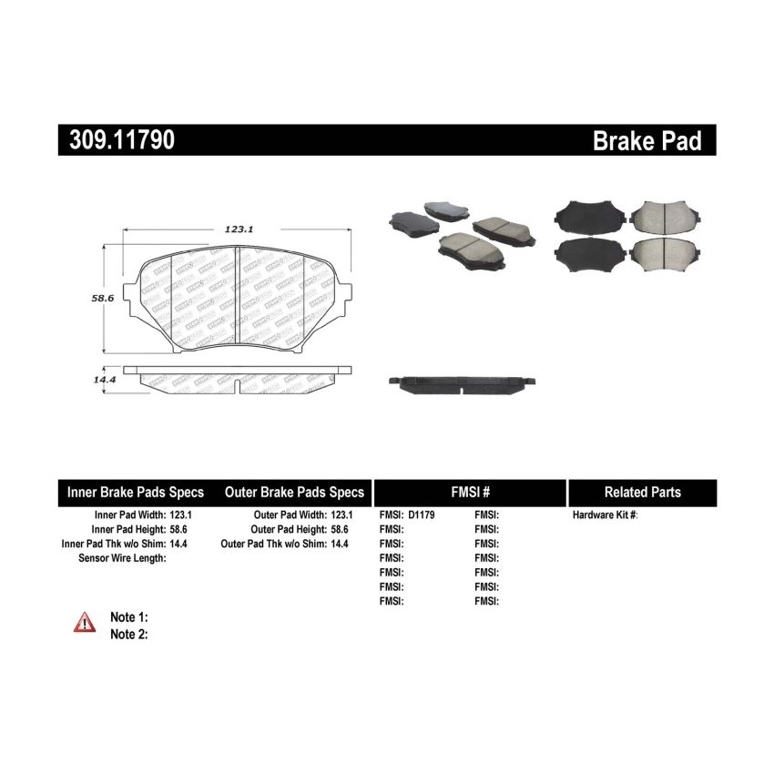 StopTech Performance 06-08 Mazda Miata MX-5 Front Brake Pads
