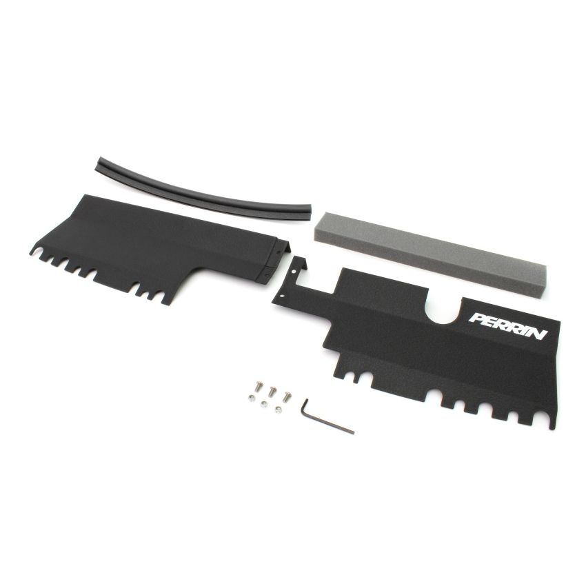 Perrin 15-21 WRX/STI Radiator Shroud (Without OEM Intake Scoop) - Black