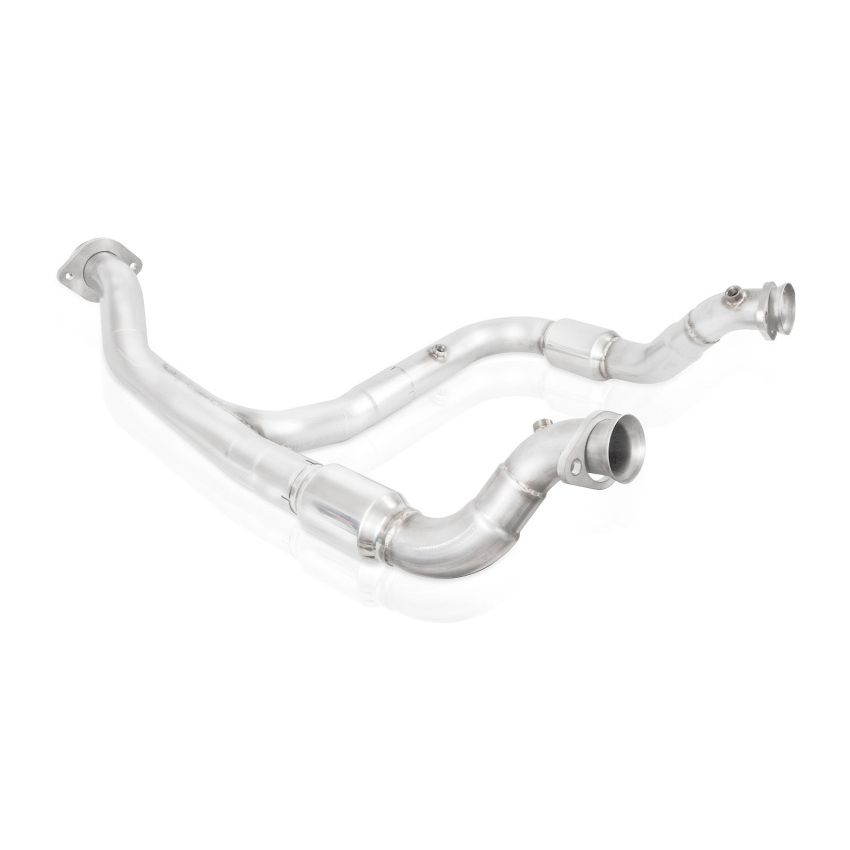 Stainless Works 15-18 F-150 3.5L Downpipe 3in High-Flow Cats Y-Pipe Factory Connection