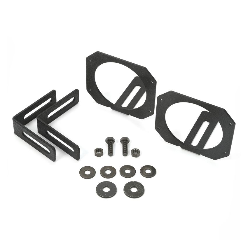 Rugged Ridge 07-18 Jeep Wrangler JK 3.5in Round / 3in Cube LED Light Mount Brackets