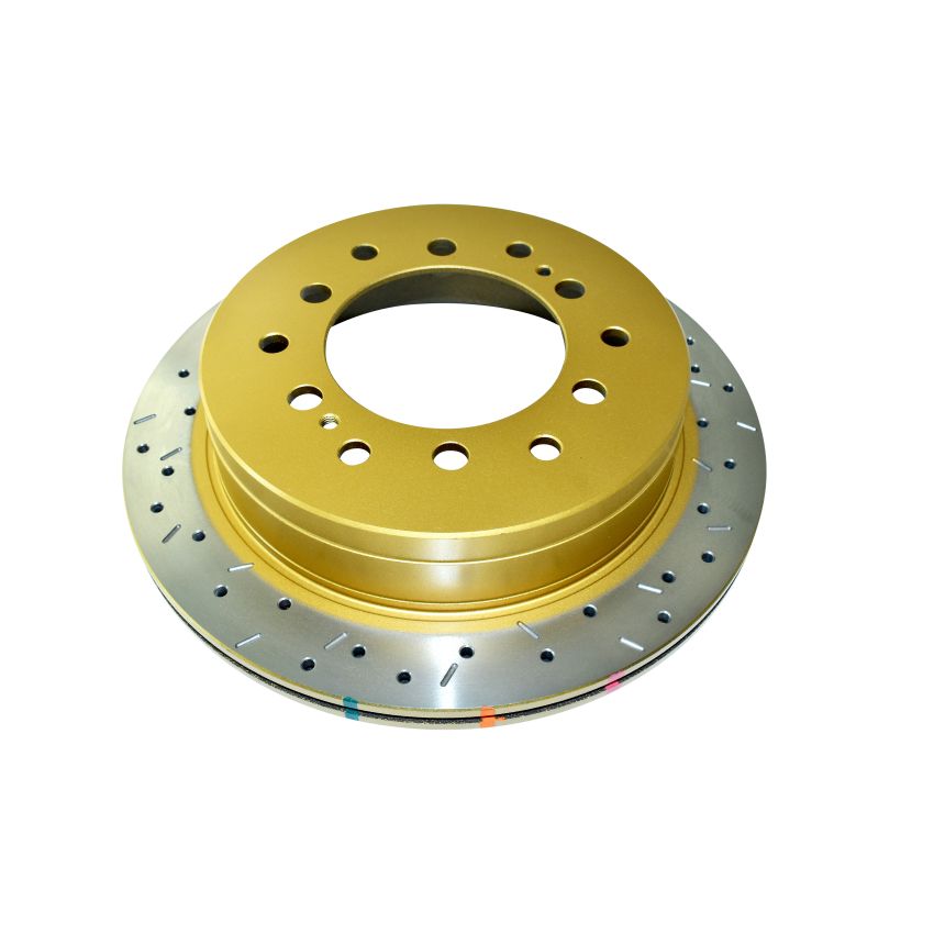 DBA 10+ Toyota 4Runner/FJ Cruiser Rear Drilled and Slotted 4000 Series Rotor