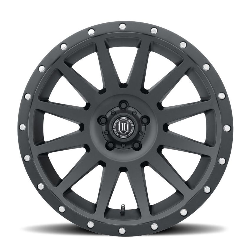 ICON 2020108347SB Compression 20x10 6x5.5 -19mm Offset 4.75inBS Satin Black Wheel