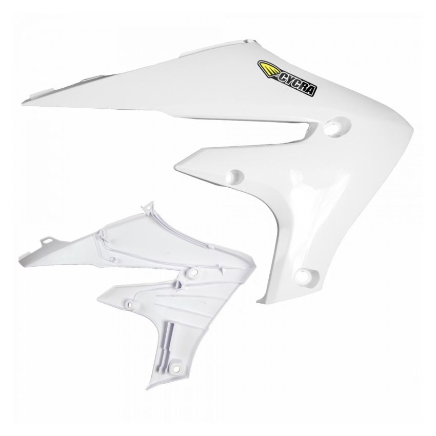 Cycra 1CYC-1784-42 20+ Yamaha WR250F Powerflow Radiator Shrouds - White