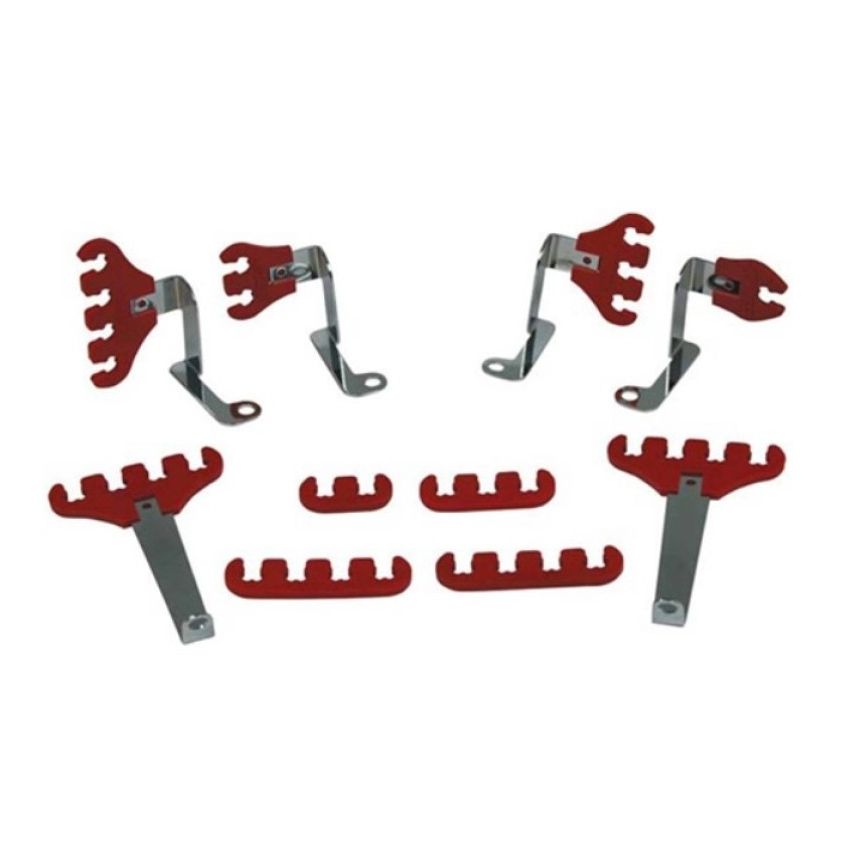 MOROSO MOR72131 SBF Spark Plug Wire Loom Kit - Red