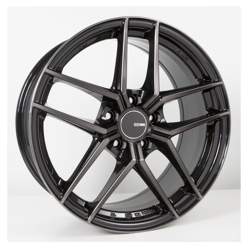 Enkei TY5 18x8 5x112 45mm Offset 72.6mm Bore Pearl Black Wheel