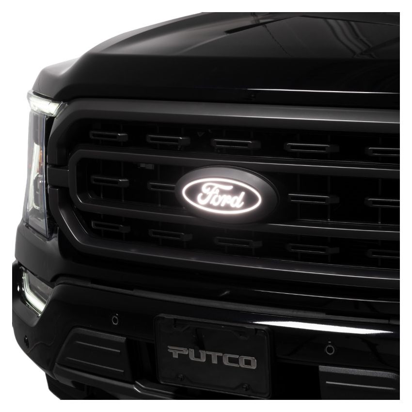 Putco 92606 2023 Ford F-150 Front Luminix Ford LED Emblem - w/Camera CutOut w/o Spray Washer