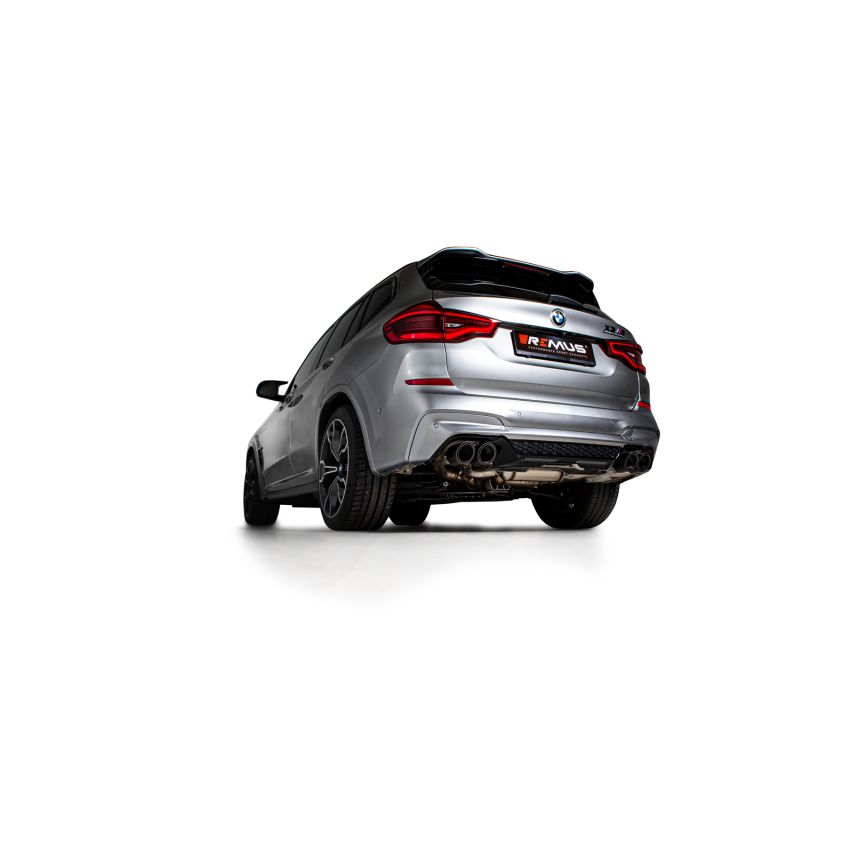 Remus 086219 1500 2019 BMW X3 M Competition F97 3.0L Turbo (S58B30A w/GPF) Axle Back Exhaust (Tail Pipes Req)