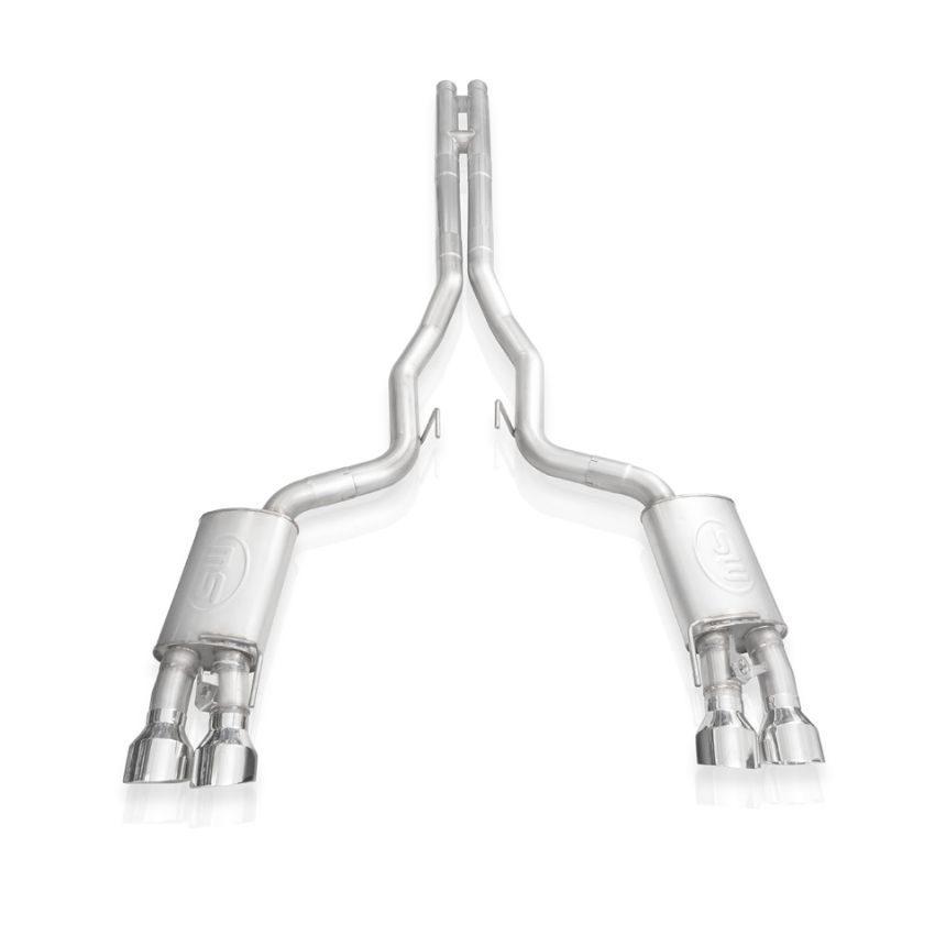 Stainless Works GT500CBHFCL 2020 Ford GT500 Legend Catback H-Pipe Exhaust Factory Connect - Polished Tips
