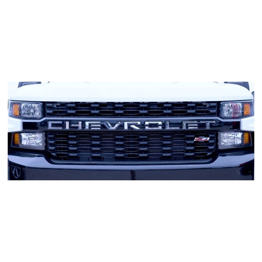 Putco 55552GM 19-20 Chevy Silverado LD - Grille Letters - Stainless Steel Chevrolet Letters