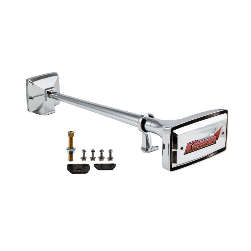 Kleinn Air Horns 412 Kleinn Chrome Roof Mount Single Horn/ 22.75In - Chrome-Plated Spun Copper