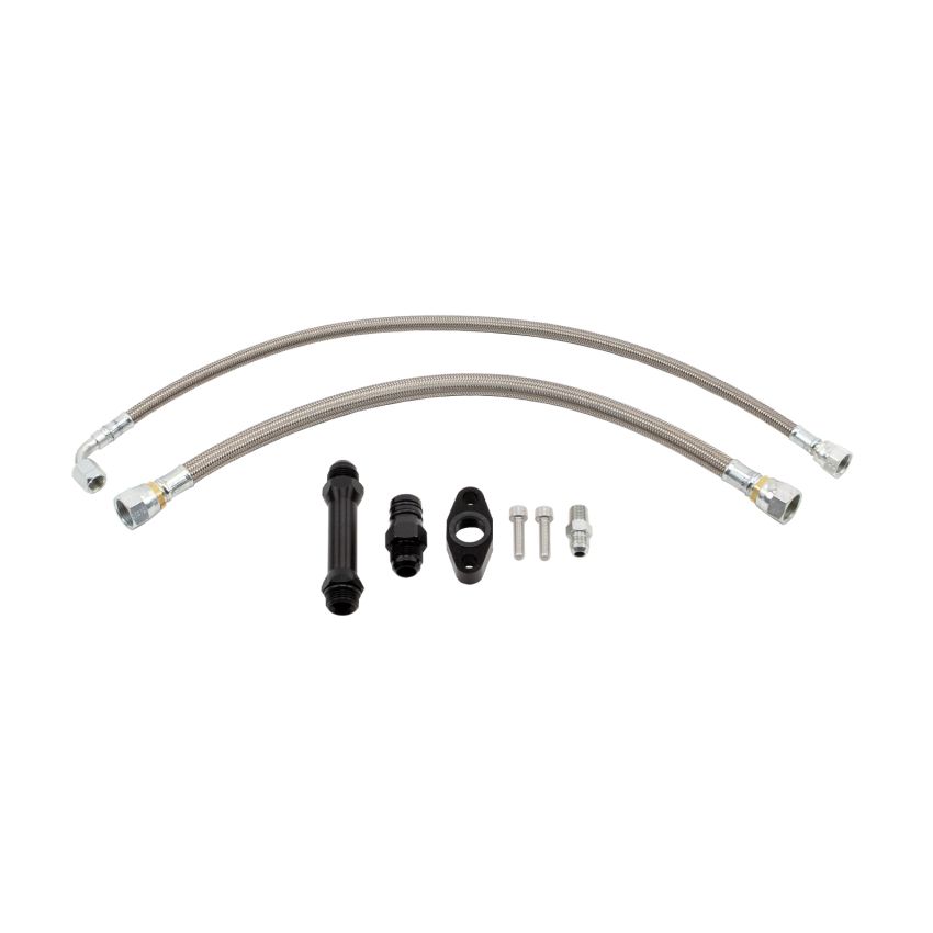 Wehrli WCF100279 Cummins High Mount 2nd Gen Turbo Swap Oil Line Kit