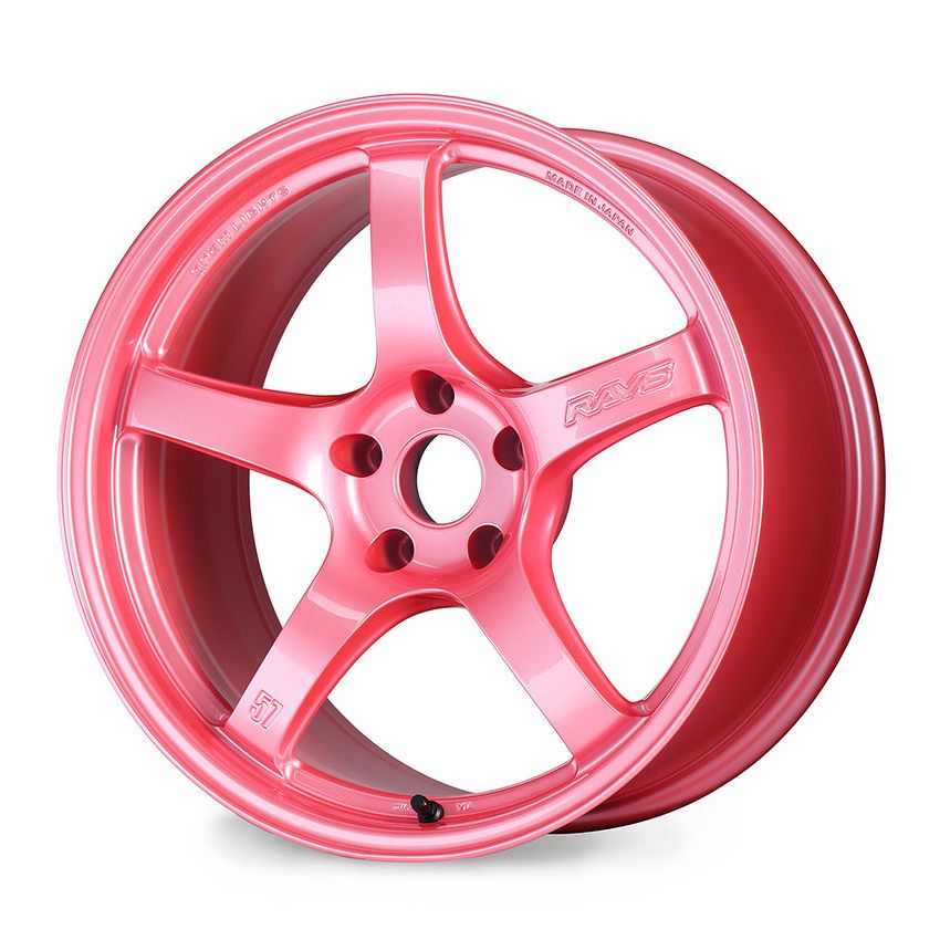 Gram Lights 57CR 17x9.0 +12 5-114.3 Sakura Pink Wheel