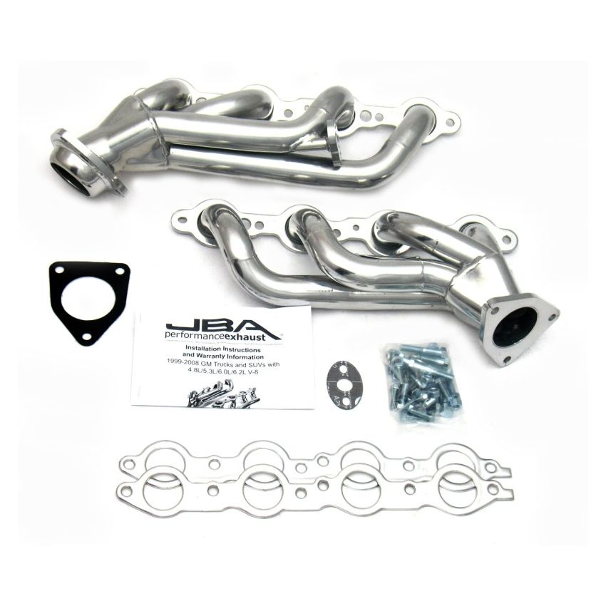 JBA 99-01 GM Truck 4.8L/5.3L LS w/o A.I.R. w/EGR 1-5/8in Primary Silver Ctd Cat4Ward Header