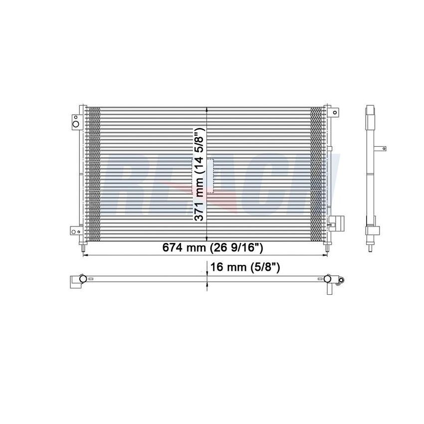 Reach International 31-3086 A/C Condenser