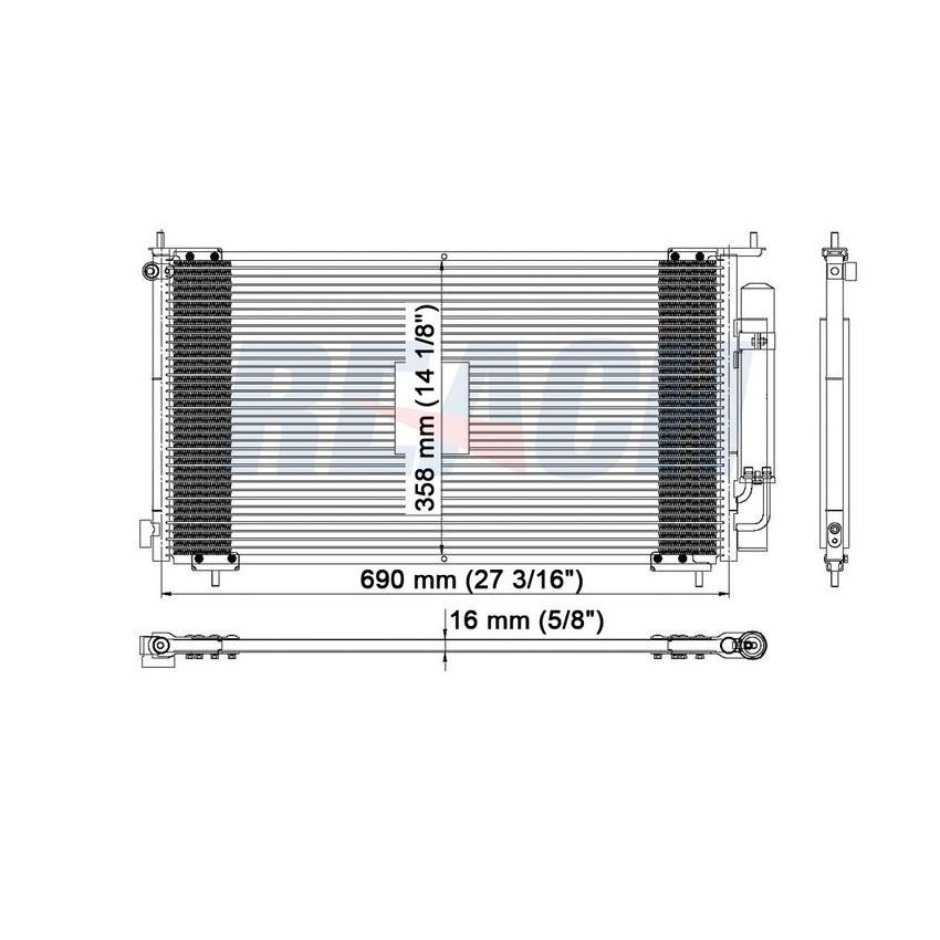 Reach International 31-3112 A/C Condenser