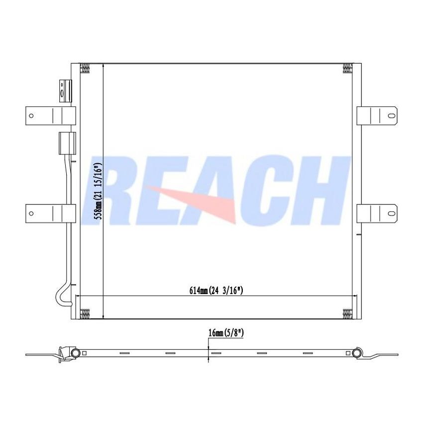 Reach International 31-3265 A/C Condenser